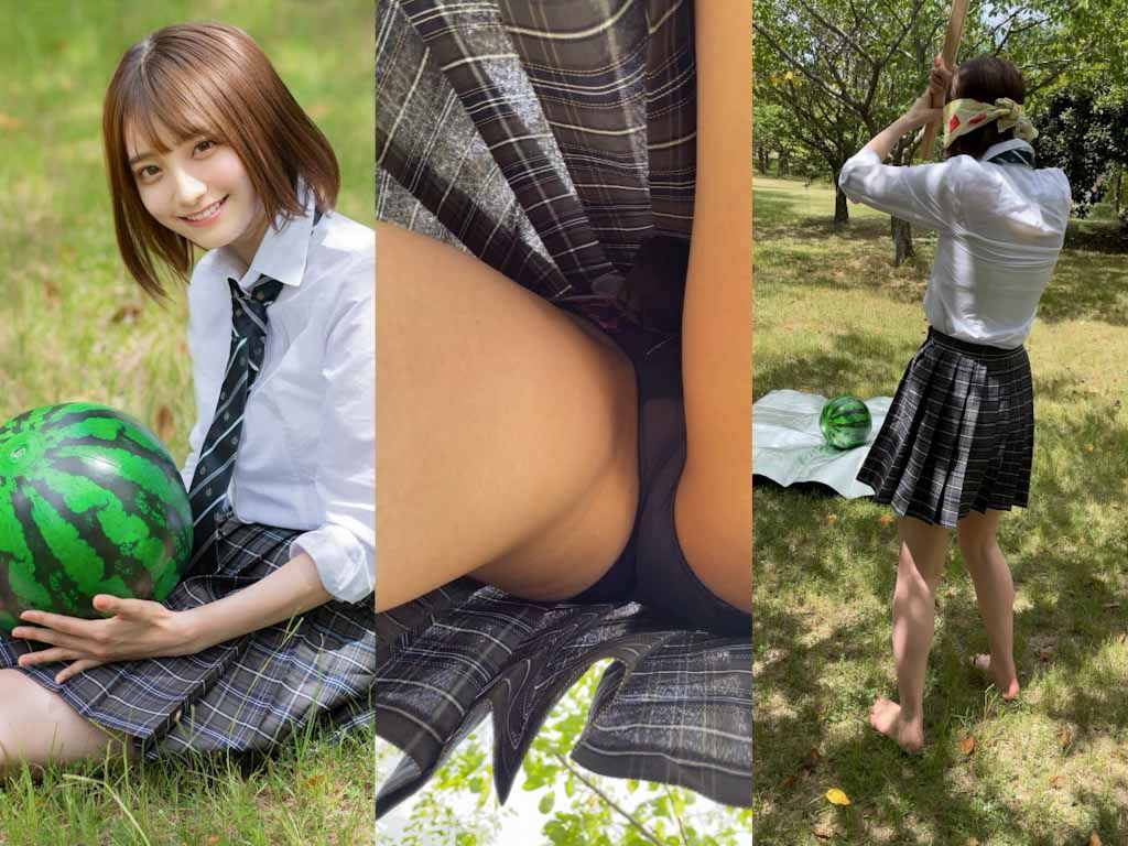 【文系大学生Ａ-１９】夏だ！海だ！スイカ割りだ！！～ハーフ美少女ＪＫ編～