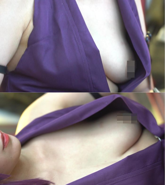 レイヤーのおっぱい