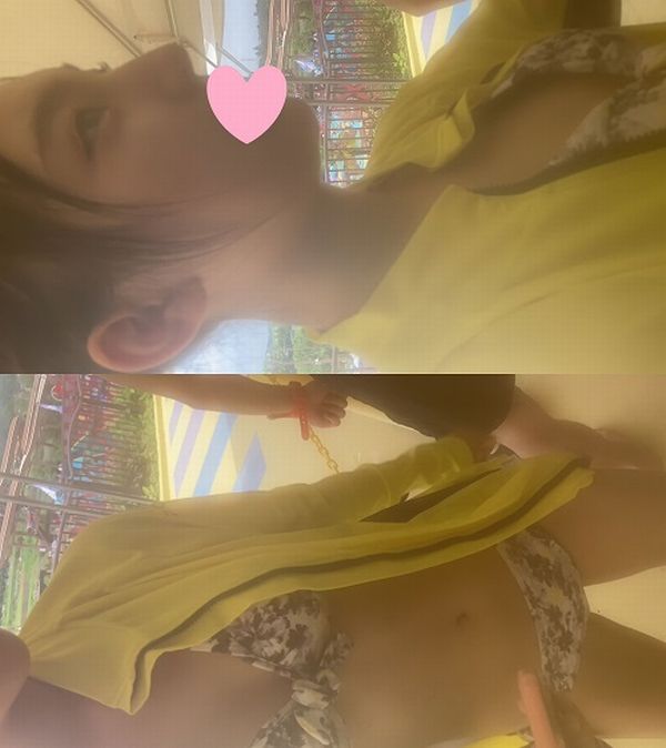 残り3本　学年でトップクラスの可愛いコの水着が浮いておっぱい見えてます。