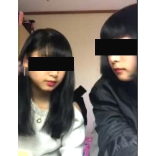 激かわj〇風2人　雑談しながら2人ともパンチラ　配信風