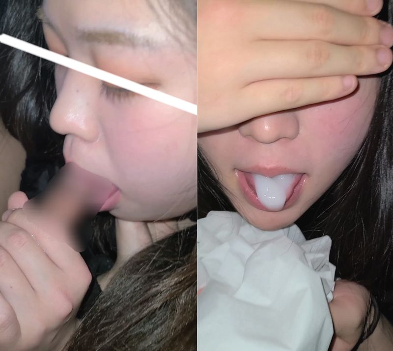 【個人撮影】舌使いが絶妙な女子大生深夜の駐車場で…車内フェラ。＋#4『乃木坂系』癒し美女スッピン…車内フェラ。2本詰め合わせパック！！