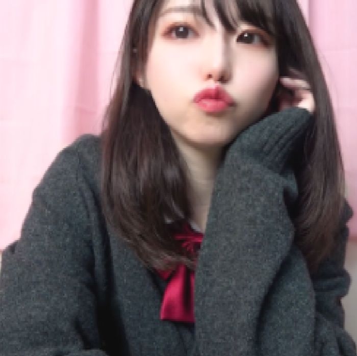 【プレミア】人気ライブチャット　制服美女　着替え＆バイブ電マＷ攻めオナ　初流出