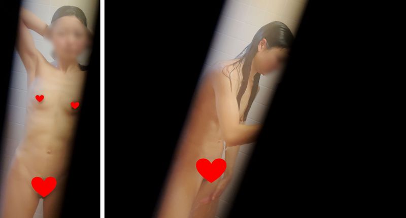 民家風呂激写！二人分！メインは二人目の子。一人目ふっくら盛りマンの子と、二人目は若くて美人な人妻。なんと！旦那に秘密でAV出演＾＾