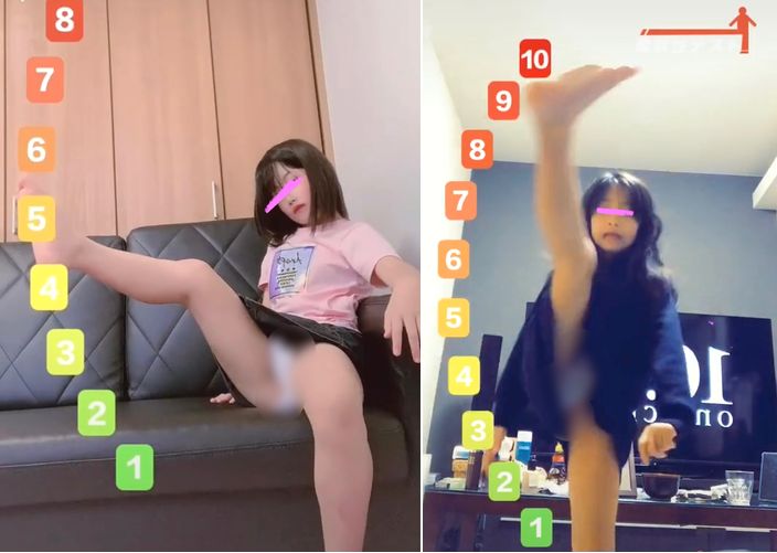体が柔いのを自慢したいS 3